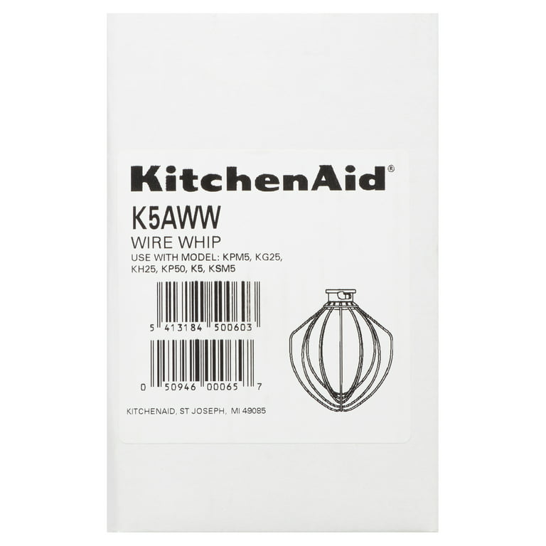 KitchenAid K5AWW Wire Whip for KitchenAid 5-Quart Bowl-lift Stand Mixers