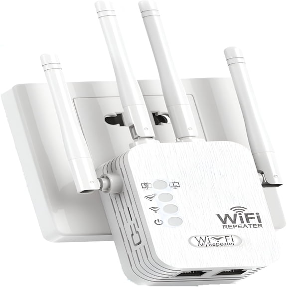 GJX Wifi Extender,Wifi Extenders Signal Booster for Home Up to 8500 Sq.Ft And 45 Devices,Wifi Range Extender,Wireless Repeater,Long Range Amplifier with Ethernet Port,1-Tap Setup