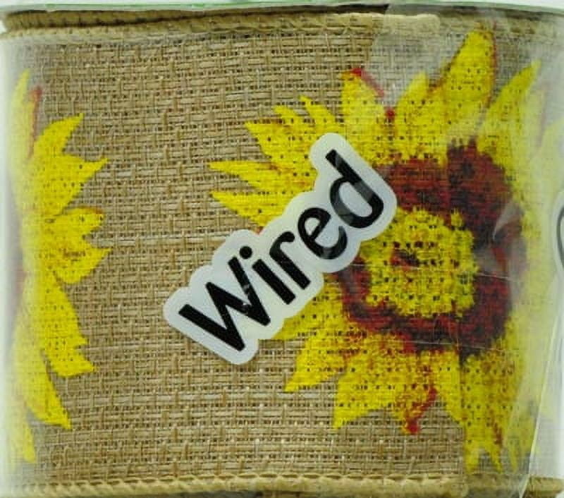 RBN BURLAP SUNFLOWER - FRENCH