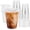 16oz-50Pack, variant on PETGLE 100 Pack 12 oz Clear Plastic Cups with Lids and Straws, Disposable Iced Coffee Cups with Lids for To-Go Cold Drinks, Smoothies and Slushie