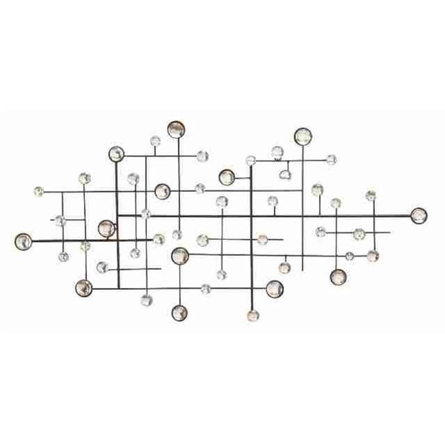 Benzara 13749 Décor Mural en Métal-Verre Conçu Exclusivement