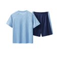 thumbnail image 3 of YABCSAZ Boys Dry Quickly Sport Sets Summer Casual Loose Sets Short Sleeve Tops and Bermuda Shorts 2 Piece Sets Teen Tracksuit Breath Kids Athletic SetsSize 10 Years, 3 of 3