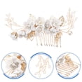 thumbnail image 4 of SHISUYAN 1Pcs Alloy Flower Shape Hair Accessory for Women Prom Engagement, 4 of 8