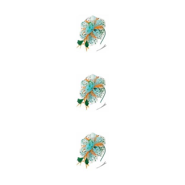 Tocado vintage Sonducket Diadema con pluma verde