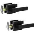 thumbnail image 1 of Matte Door Handle Interior Door Knob Keyless Levers Set Heavy Duty Privacy Door Handle Lock for Bedroom or Bathroom Door Lock with Handle Reversible for Left Right Sided, 1 of 6