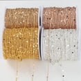 thumbnail image 4 of Exquisite 1.5mm Sequins Gold Silver Copper Cable Necklace Components Craft DIY 2M Sequins Chain Findings Jewelry Making KC GOLD, 4 of 8