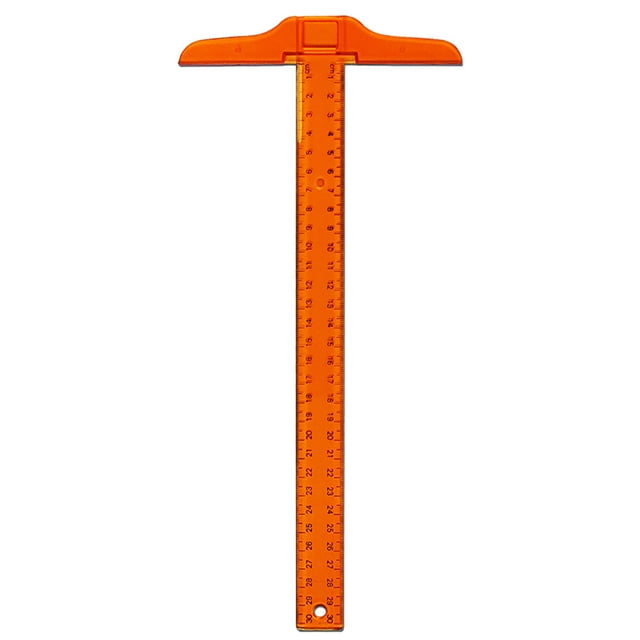 Coofit T-Square Multipurpose Plastic T-Ruler Measure Tool for Craft Drafting Painting