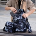 thumbnail image 5 of Trendy Graffiti Print Backpack 3-Piece Set, Water Resistant School Backpack with Small Shoulder Bag and Pencil Pouch, Casual Daypack for Teens Boys Girls Outdoor Travel, 5 of 6