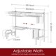 thumbnail image 3 of Escurridor de platos ajustable Sakugi 76-86 cm de 2 niveles, blanco, 3 of 5