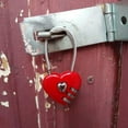 thumbnail image 3 of HLONK 063U Combination Lock Waterproof Resettable Zinc Alloy Love Heart Shape Password Padlock for Backpack, 3 of 7