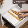 thumbnail image 7 of Adjustable Bamboo Drawer Dividers Set of 4, Expandable Organizer for Kitchen Utensils, Clothing, Office Supplies, and Home Storage (Fits 17 to 22 Inch Drawers), 7 of 7