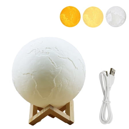 LED Earth Light Night Lamp SMD5730 with USB Charging Port 500mAh High ...