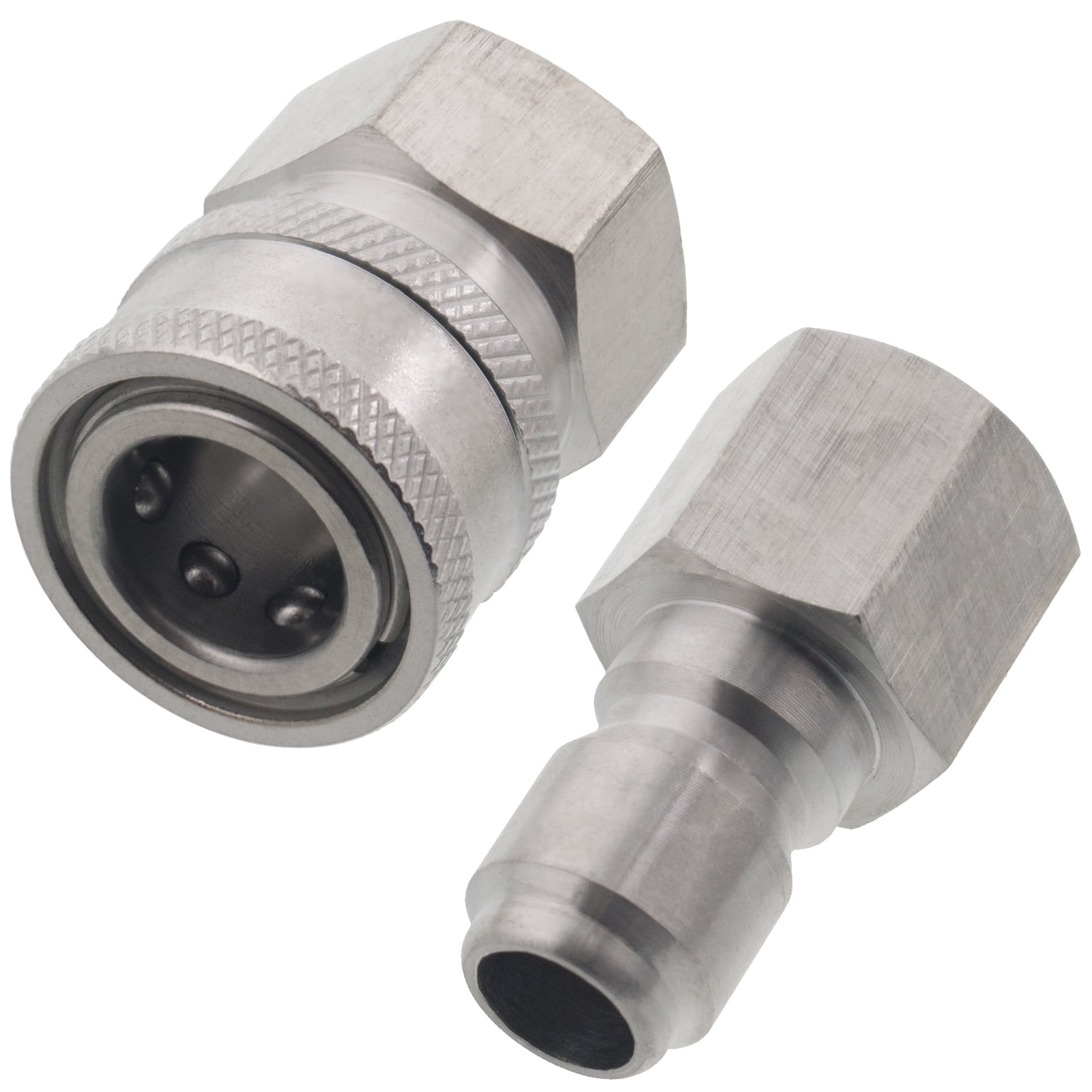 Erie Tools 10 Pressure Washer 3//8in Male to Female NPT Stainless Steel Swivel Coupler 3200 PSI