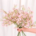 thumbnail image 1 of Flores artificiales para aliento de bebé, ramos de Gypsophila falsos, 12 Uds., flores falsas de tacto Real para decoración de boda, fiesta en casa Diy (rosa) brillar Hogar, 1 of 3