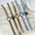 thumbnail image 2 of Vintage Small Gold Watch for Women Quartz Fashion Niche Hot Style Simple Retro Wristwatch, 2 of 4