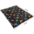 thumbnail image 4 of Multicolor Controllers Games Icons Black Pattern Blanket,Comfortable Soft Lamb Wool Throw Blanket,All Season,Warm Lightweight Blankets for Sofa Bed Couch Living Room Chair,60"x80", 4 of 4