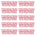thumbnail image 2 of Number Sign,10Set Plastic Number Tag Number Marking Plastic Number Tag Performance Driven, 2 of 14