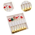 thumbnail image 6 of jicheng 6 Pieces Christmas Cutlery Reusable Tableware for Restaurant Ice Cream Party D, 6 of 9