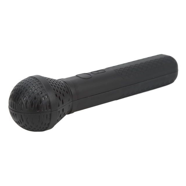 Micrófono de PLÁSTICO DE PLÁSTICO, MICRÓFONO LIGERO MICRÓFONO EXQUISITO TOY DE TRABAJO DE TRABAJO BLCAK SIMULADO PARA FIETA DE CUMPLEAROS PARA PROFUMENCIAS PARA PROFUCCIONES