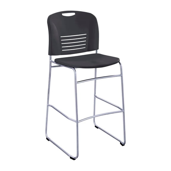 Pemberly Row 31" Sled Base Bar Stool in Black