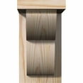 thumbnail image 2 of 5 1/2"W x 10"D x 10"H Crestline Smooth Corbel w/Backplate, Douglas Fir, 2 of 9