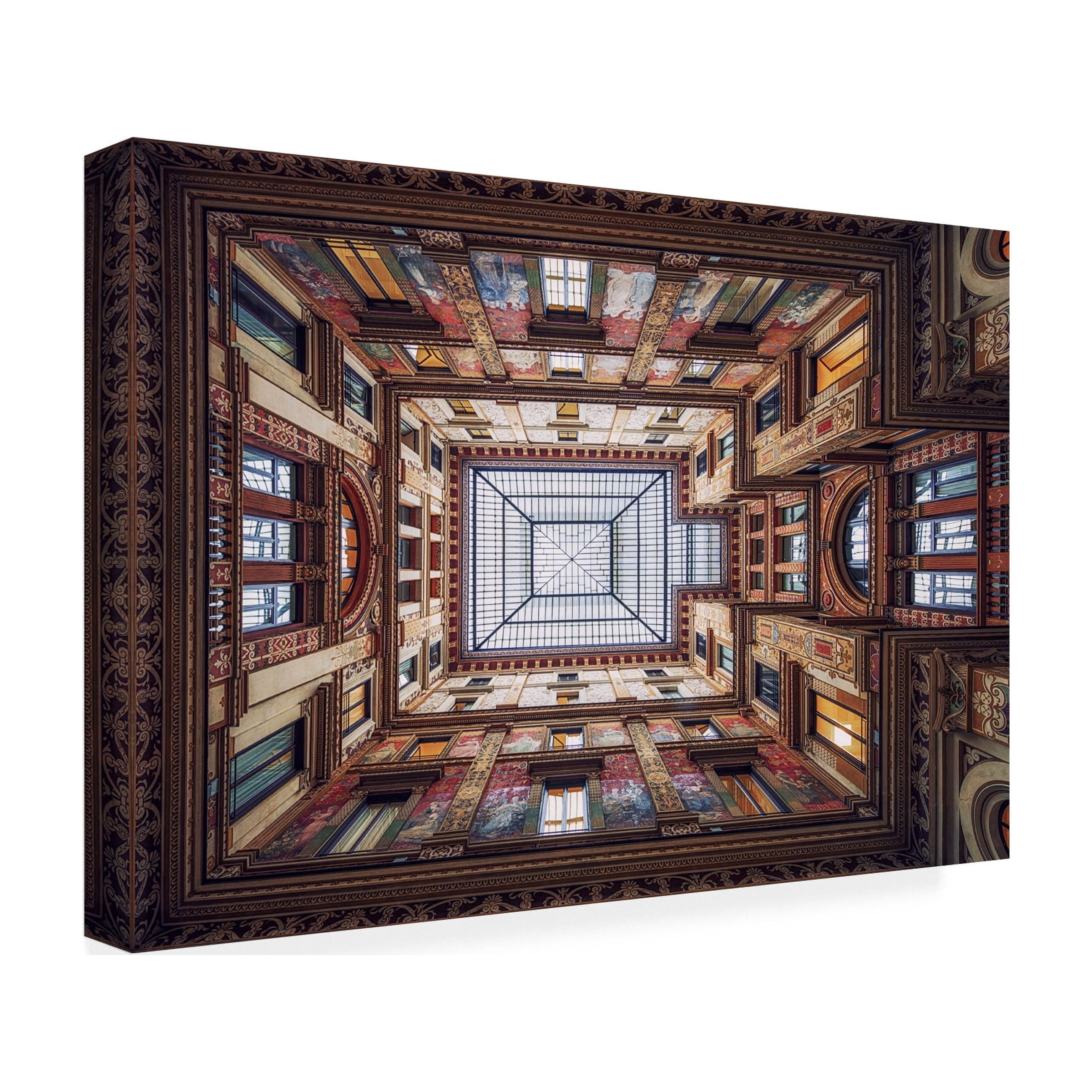 Massimo Cuomo 'Galleria Sciarra, Rome' Canvas Art