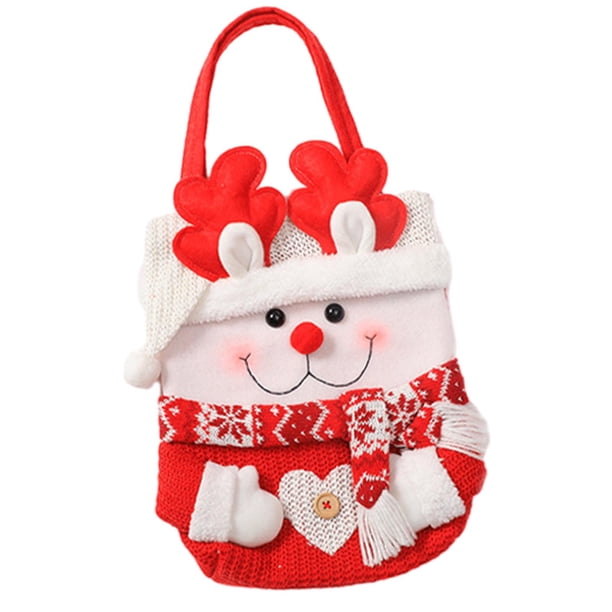 Bolsa de golosinas, bolsas de regalo de Navidad, decoración de adornos, bolsa para envolver refrigerios, bolsa de regalo de Navidad, bolsa de dulces Reno