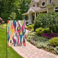 thumbnail image 5 of Abstract Drops Line Pattern Garden Flag House Banner 28" x 40" Double Sided Outdoor Yard Decoration, 5 of 6