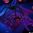 thumbnail image 7 of Halloween Outdoor Decoration, 250 LED Halloween Spider Light with 197'' Giant Spiderweb Artificial Spider Halloween Outdoor Decorations with Remote Control for Halloween Party Decor Yard, Garden, 7 of 7