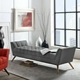 thumbnail image 5 of Modway Response Upholstered Fabric Bench in Gray, 5 of 6
