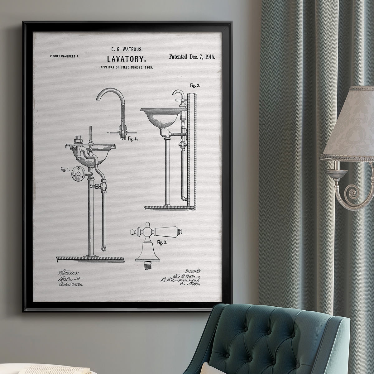 Vintage Sink II Premium Classic Framed Print - Ready to Hang