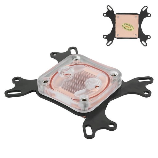 CPU Liquid Cooling Block, Universal Transparent Water Cooling Block For