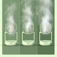 thumbnail image 3 of Ventilador Pequeño Plegable Montado en la Pared, Ventilador Eléctrico Pequeño Portátil de Escritorio para el Hogar, Ventilador Circulador de Aire Silencioso, Verde, 3 of 5
