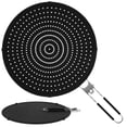 thumbnail image 1 of OUSITAID Écran d'Éclaboussure de Silicone Non Rouille pour la Cuisson - Poignée Pliable de Protection d'Éclaboussure de Graisse de 12 Pouces, 1 of 7
