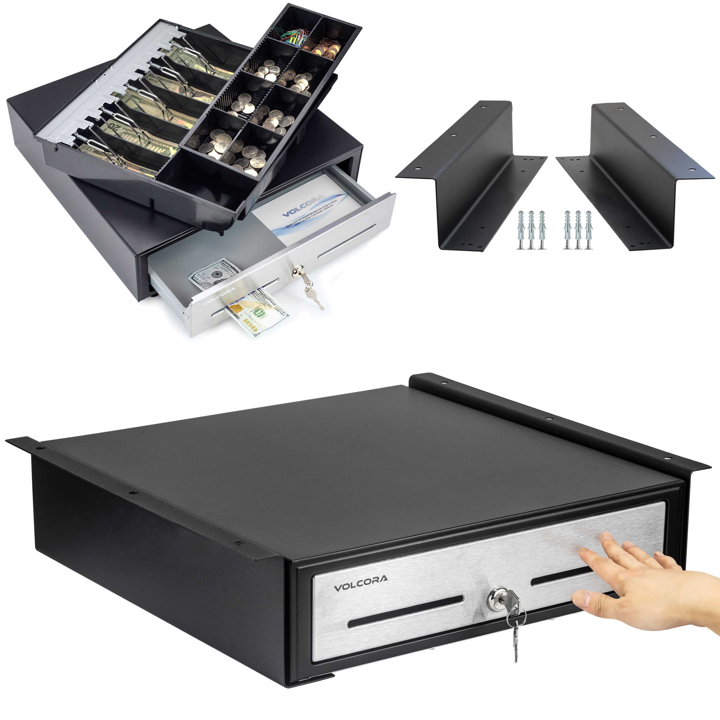 Black 2252843T04 STEELMASTER Replacement Cash Tray for 1046T Touch Release Locking Cash Drawer