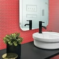 thumbnail image 6 of Cirkel 11.46 in. x 12.4 in. Glossy Red Porcelain Mosaic Wall and Floor Tile (9.87 sq. ft./case) (10-pack), 6 of 6