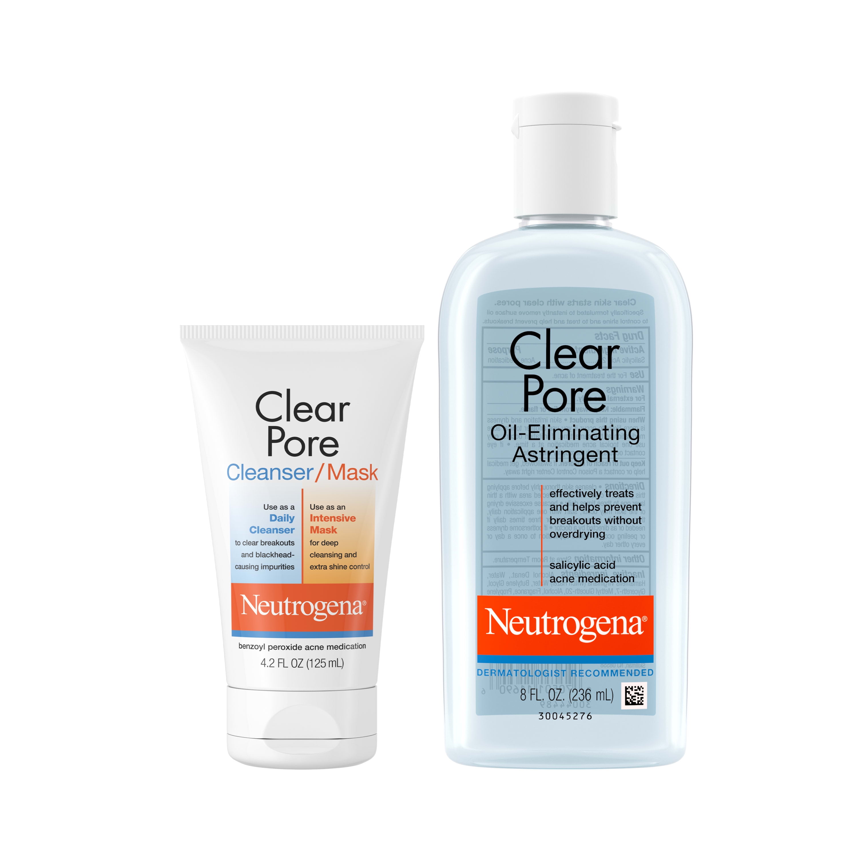 neutrogena clear pore benzoyl peroxide wash