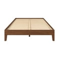 thumbnail image 2 of Nix Full Platform Bed - Solid Pine, Dark Brown, Full Size. 6.5" Clearance for Storage. 28-Slat Support, No Box Spring Needed. Durable Wood Bedroom Furniture., 2 of 5