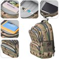 thumbnail image 4 of Bigfoot and Tree Brown Pattern Backpack for School, Cute School Bag with Adjustable Shoulder Straps and Padded Back, 16.9"x12.6"x5.9", 4 of 5