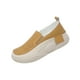thumbnail image 3 of Zapatillas de deporte con para mujer, transpirables, cómodas, con punta redonda superior de PU, zapatos informales para mujer y niña, Amarillo SM SunniMix Plataforma de mujeres, 3 of 8