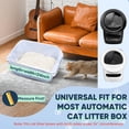 thumbnail image 3 of 160 Count  Litter Box Liners Compatible with Litter Robot 3 & 4,  Litter Liners for Automatic Litter Box, 10-12 Gallon Heavy Duty  Bags with Drawstrings, 25.19" x 15.7", 3 of 6