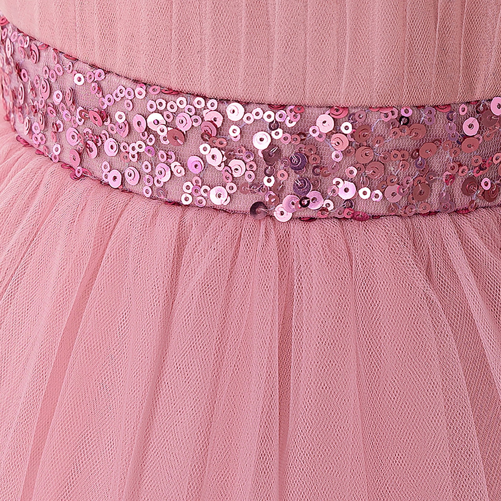 Wdgfv Girls 3D Puffy Party Dress Toddler Kids Age 3-8 Years Casual Play Outfit Spring Summer Fall Net Formal Gown Pink 3-4 Years