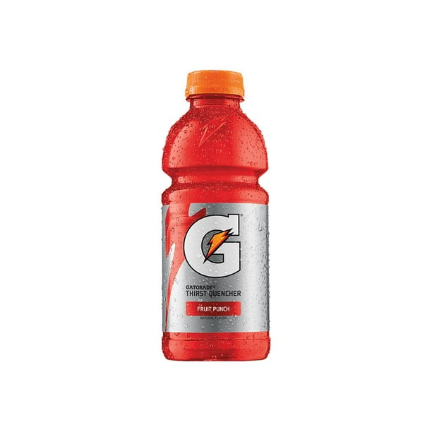 Gatorade Thirst Quencher Sports drink 20 fl.oz fruit punch caffeine free pack of 24