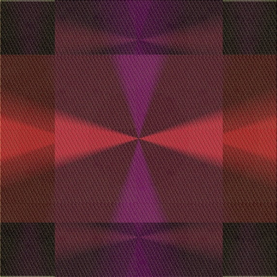 Ahgly Company Machine Washable Indoor Square Transitional Brown Red Area Rugs, 5' Square