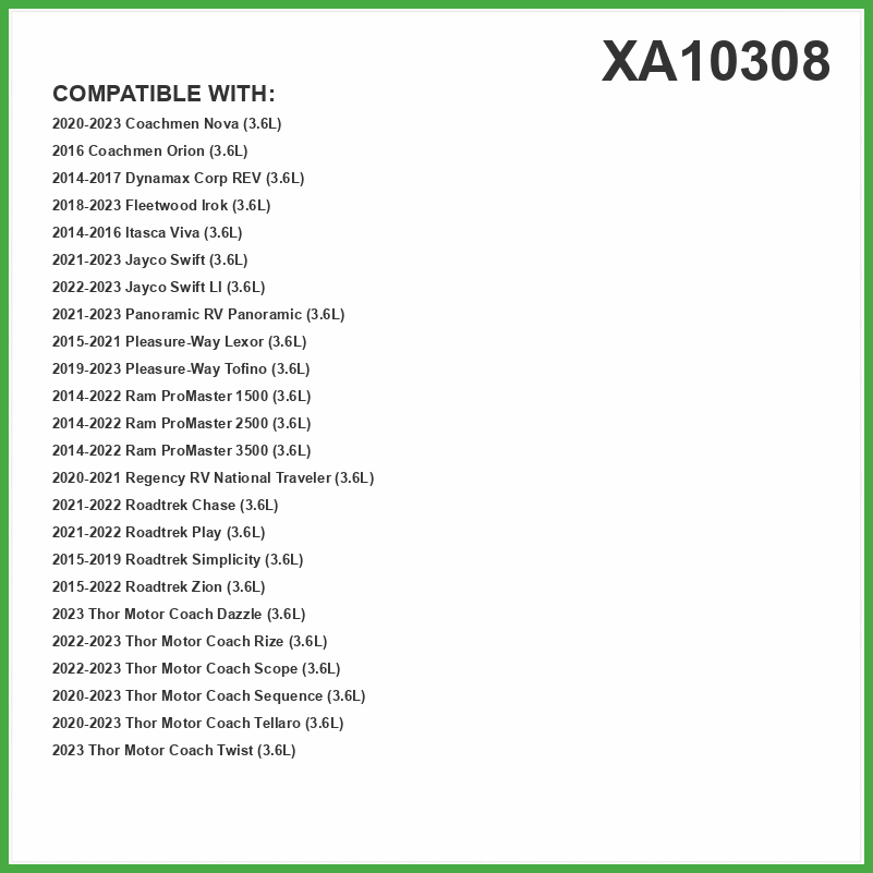 ECOGARD XA10308 Premium Engine Air Filter Fits 2014-2022 Ram ProMaster 2500, ProMaster 1500, ProMaster 3500, 2020-2023 Coachmen Nova, 2016 Orion, 2014-2017 Dynamax Corp REV
