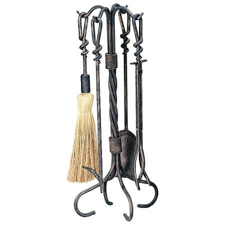 Uniflame Antique Rust Fireplace Tool Set Walmart Com