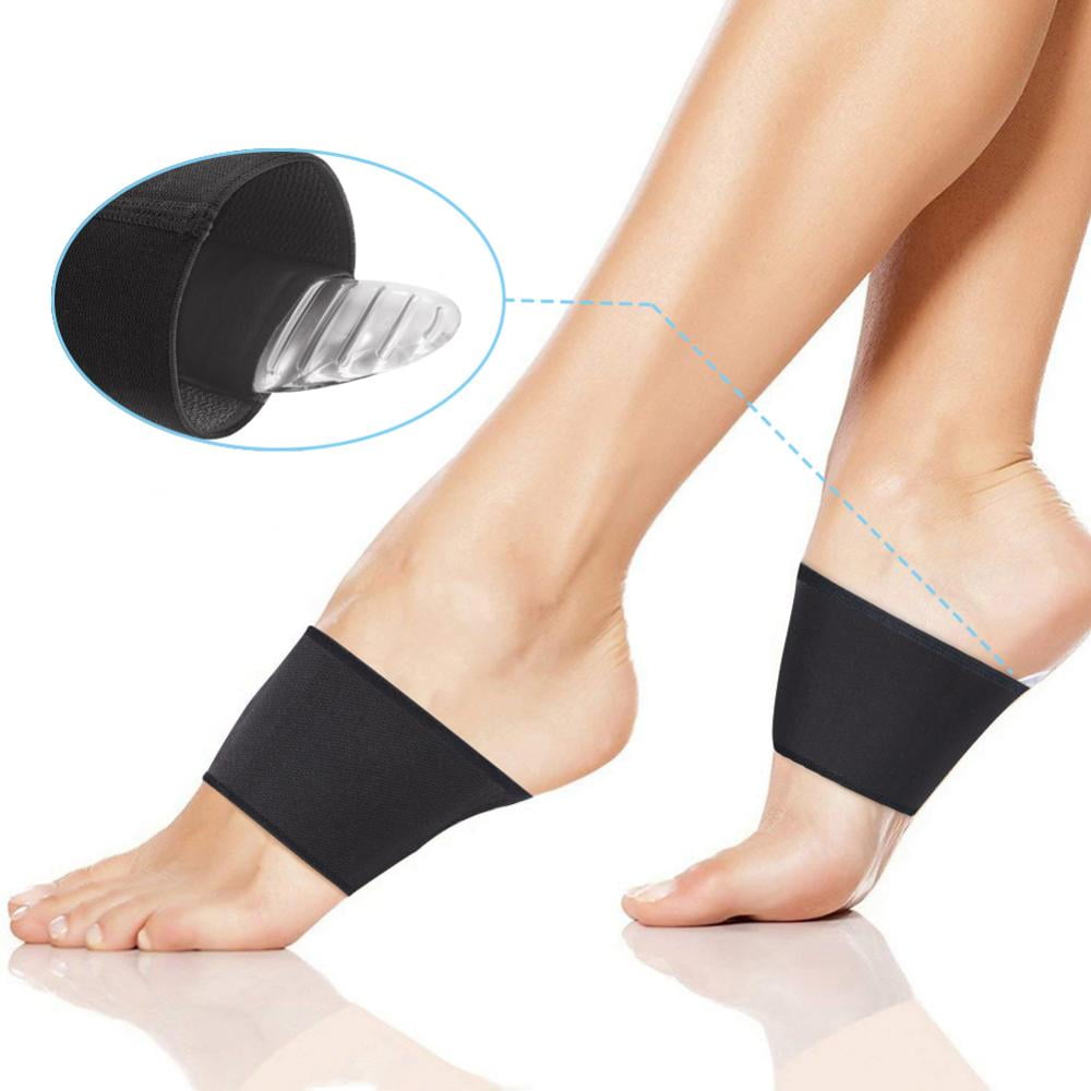 Brrnoo Foot Arch Support Sleeves and Original Silicone Gel Pads Set