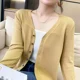 thumbnail image 3 of Cárdigan 2024 para mujer, suéteres casuales con cuello en V, blusas de manga larga, 3 of 5