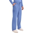 thumbnail image 6 of Cherokee Mens Scrub Pants with Cargo Pockets, Two-Way Stretch Modern fit Button Closure with Inside Drawstring Pants - WW140, XL Tall, Ciel Blue, 6 of 7