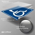 thumbnail image 3 of GHSDFBB Autocollants pour Signes de Handicap, Lot de 4, 3x3 Pouces, Autocollant pour Fauteuil Roulant, Vinyle Auto-Adhésif Premium, Laminé, Intérieur et Extérieur, 3 of 6